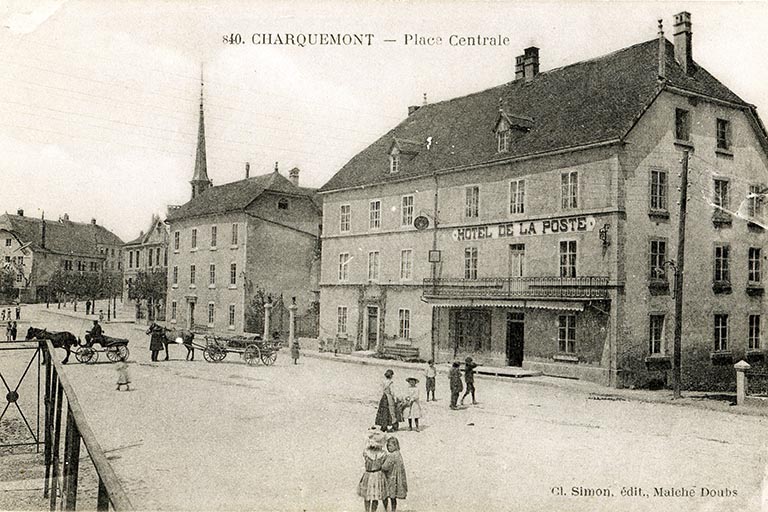 usine d'horlogerie (usine de montres et de fournitures pour l’horlogerie) Binétruy et hôtel de la Poste