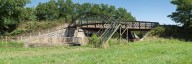 pont ferroviaire ; passerelle (canal du Centre)
