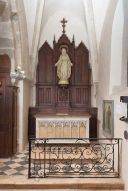 ensemble de deux autels-retables de style néo-gothique dédiés à saint Vincent et à l'Immaculée Conception