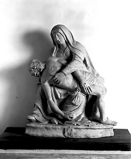 groupe sculpté : Vierge de Pitié