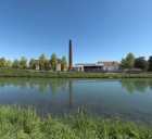 ancienne féculerie devenue usine de tissage puis usine d'assemblage de machines (activités liées au canal de Bourgogne)