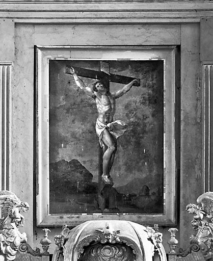 tableau d'autel : la Crucifixion
