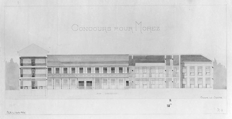 hôtel de ville, groupe scolaire, école professionnelle, tribunal, musée