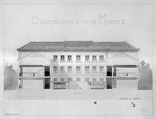 hôtel de ville, groupe scolaire, école professionnelle, tribunal, musée