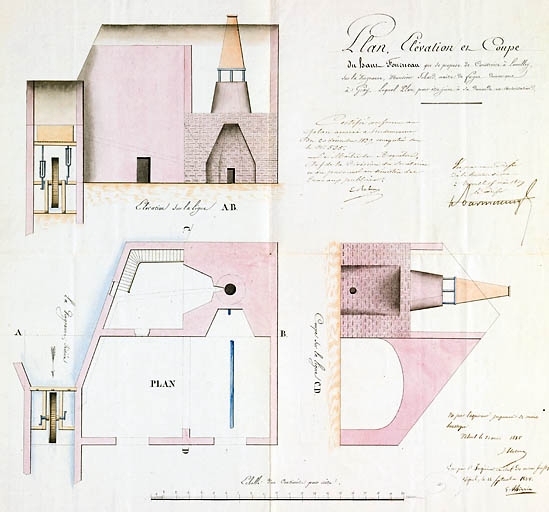 usine métallurgique, puis usine de produits chimiques (usine de noir de fonderie) des Anciens Ets Nouvion et Cie, actuellement usine de peintures et vernis Nouvion