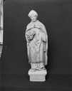 statue : évêque au livre