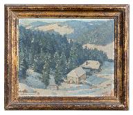 tableau : Soleil en montagne