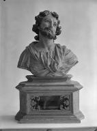 2 bustes-reliquaires : saint, sainte
