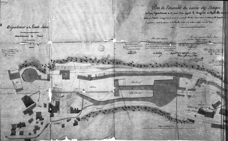 usine métallurgique dite forges de Baignes, puis fonderie Tiquet Fils