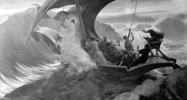 tableau : la Tempête sur le lac de Tibériade