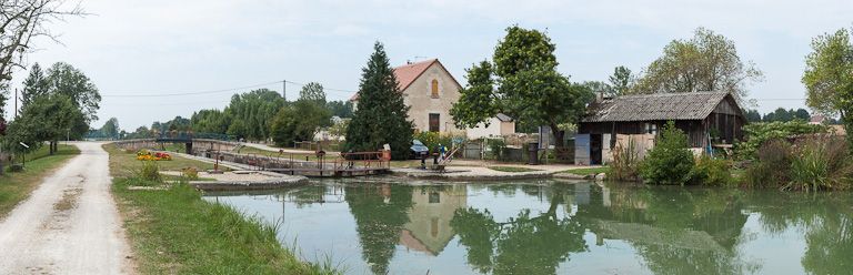 site de l'écluse 103 du versant Yonne, dite de Chailley (canal de Bourgogne)