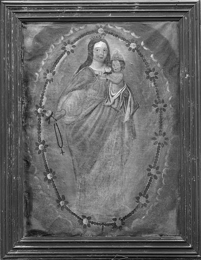 tableau : Vierge à l'Enfant dite du Rosaire