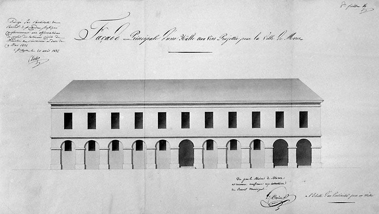 hôtel de ville, groupe scolaire, école professionnelle, tribunal, musée