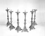 6 chandeliers d'autel