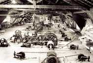 7 machines à débiter (châssis de scie multilames de la ligne de débitage du marbre)