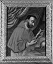 tableau et son cadre : saint Charles Borromée de Milan