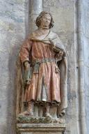statue (grandeur nature) : saint Thibault ou saint Bavon
