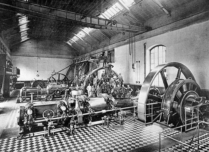 usine de construction mécanique et électrique de la Société alsacienne de Constructions mécaniques (SACM), puis Alsthom, puis Alsthom-Atlantique, puis GEC-Alsthom, actuellement Alstom