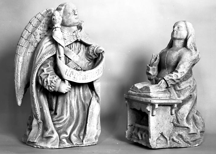 groupe sculpté : l'Annonciation