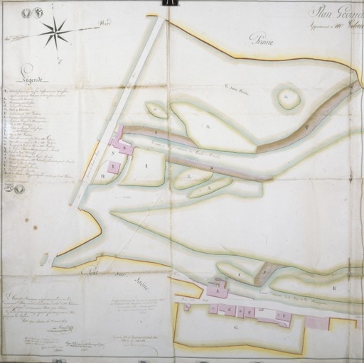 moulin à farine, puis minoterie, actuellement centre de secours, poste, centrale hydroélectrique et logements