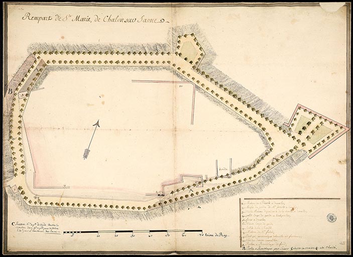 ensemble fortifié : fortifications du faubourg Sainte-Marie