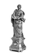 2 statuettes-reliquaires : sainte Agathe et sainte Barbe