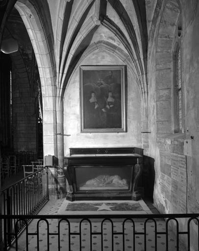 autel, statue (autel de sainte Cécile)