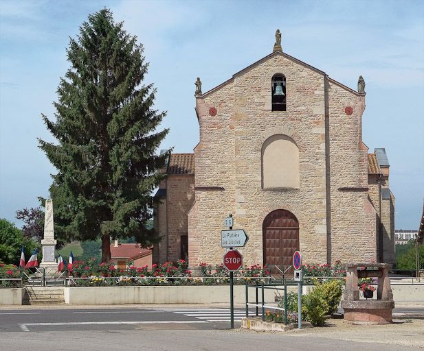 église paroissiale Sainte-Madeleine-Pénitente (paysages et activités liés à la Seille canalisée)