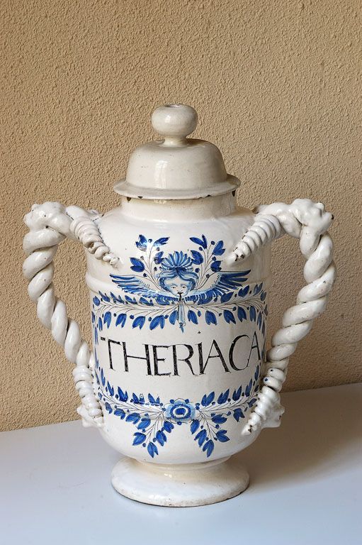 paire de pots à pharmacie : pots de montre