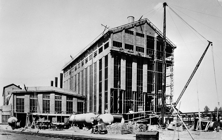 usine de produits chimiques de la société Solvay et Cie