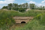 ponceau, pont de l'Oeil ; pontceau de l'Oeil (la Seille canalisée)
