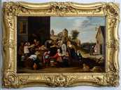 tableau et son cadre : les Oeuvres de Miséricorde