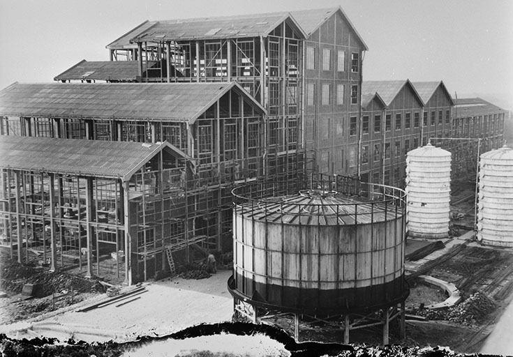 usine de produits chimiques de la société Solvay et Cie