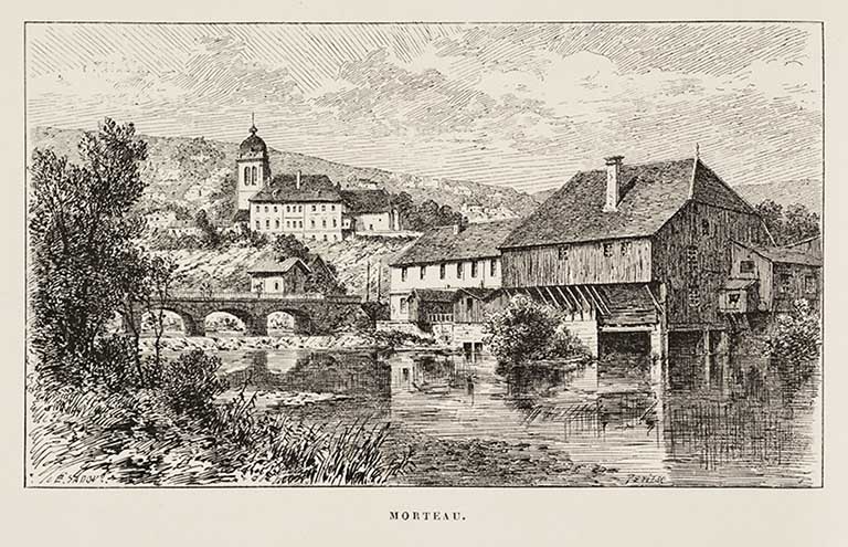 moulin à blé et scierie Pertusier, puis magasin de commerce de la Serac
