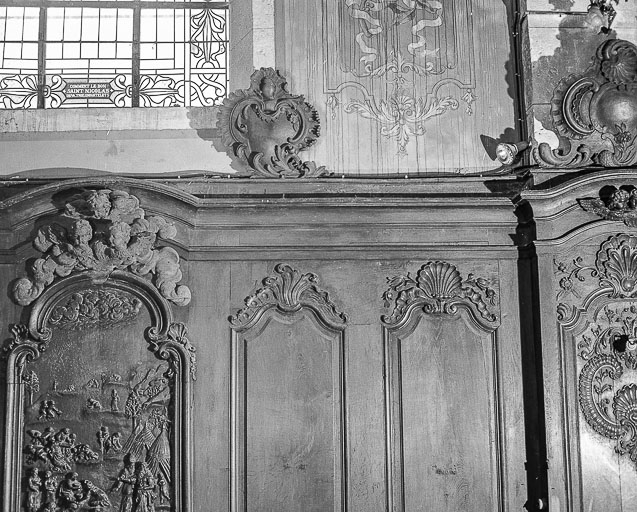 stalles, lambris de revêtement