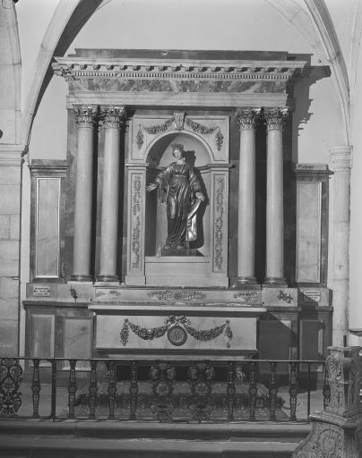 autel, retable, gradin d'autel (autel secondaire sud)