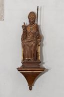 statue (petite nature): saint évêque