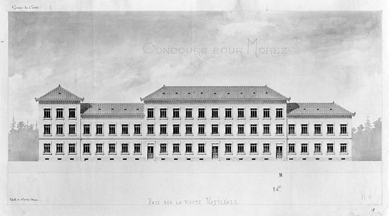 hôtel de ville, groupe scolaire, école professionnelle, tribunal, musée