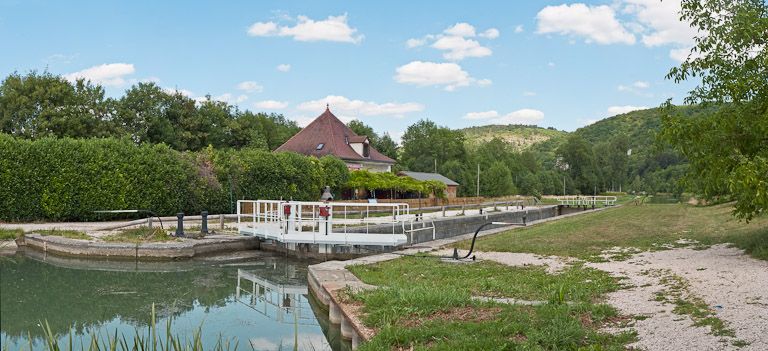 site de l'écluse 46 du versant Saône, dite de la Verrerie (canal de Bourgogne)