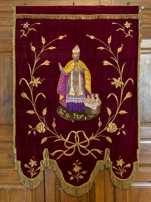 bannière de procession de saint Nicolas