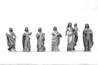 6 statues (figurines)