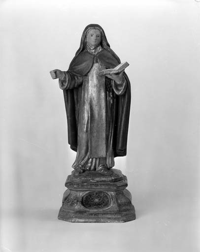 2 statuettes-reliquaires : sainte Catherine de Sienne et saint Dominique