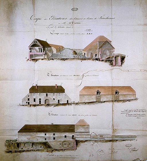 haut fourneau, fonderie puis entrepôt militaire, actuellement conserverie, usine liée au travail du bois, magasin de commerce, mairie