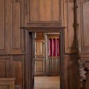 lambris de revêtement ; meuble de sacristie ; placard de sacristie ; confessionnal ; prie-Dieu de sacristie à armoire et pupitre
