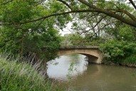 ponceau, pont Rouge sur la Sâne (la Seille canalisée)