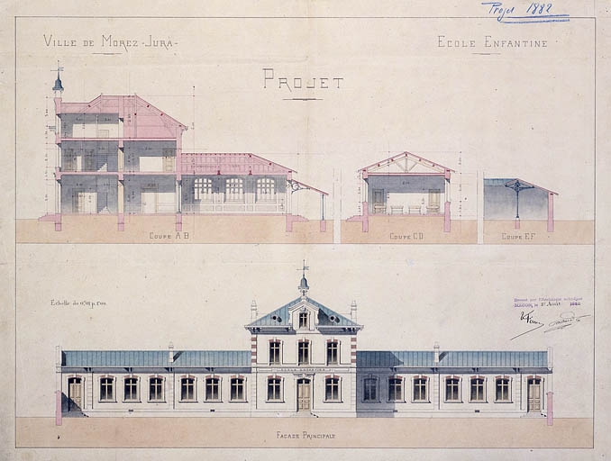 école maternelle du Haut, remise de matériel d'incendie