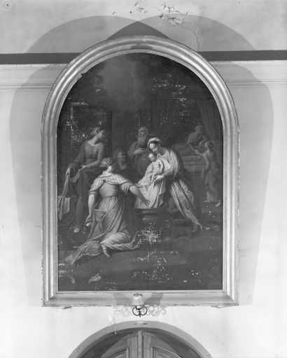 tableau et son cadre : Nativité de la Vierge