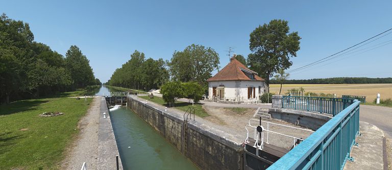 site de l'écluse 73 du versant Saône, dite de Pont-Hemery (canal de Bourgogne)
