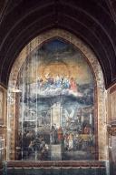 peinture monumentale : la Trinité avec saint Jean-Baptiste et saint Jean l'Evangéliste