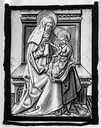 verrière : sainte Anne, la Vierge enfant et Jésus (panneau n° 898.3.113)